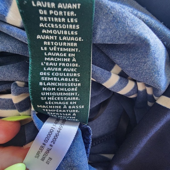 Ralph Lauren Many and White striped jumpsuit with belt sleeveless Medium - Picture 5 of 12